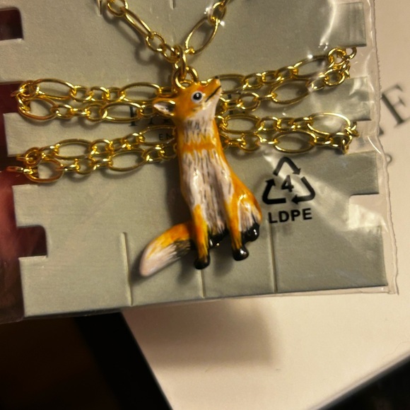 Enamel Fox Necklace by Fable England - Picture 4 of 5